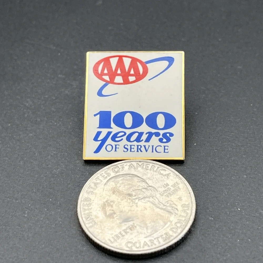 AAA Triple A 100 Years Of Service‎ Lapel Hat Pin